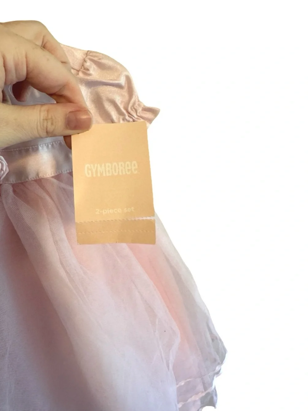Gymboree Pink Tulle Floral Dress Toddler Girls 12-18M Short Sleeve Formal NWT